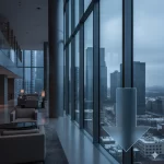 Visual metaphor of hotel industry forecast change